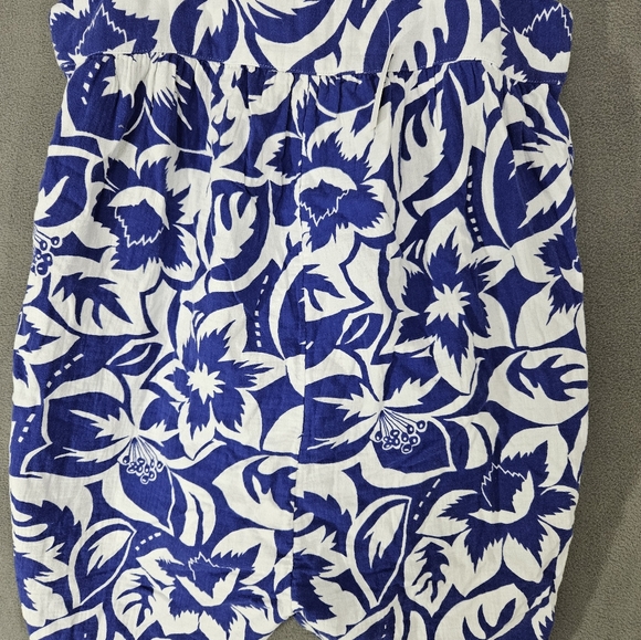 Madewell Lightestspun Tie-Back Cover-Up Romper in Tropicale Floral Graphic Tropi - Picture 9 of 10